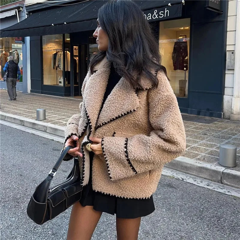 Renata | Chaqueta De Mujer De Polar | Beige - Cálida Y Cómoda