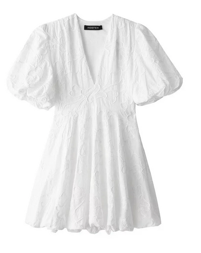 Julia | Soreli Vestido Nola Con Flores Bordadas Karol Firenze