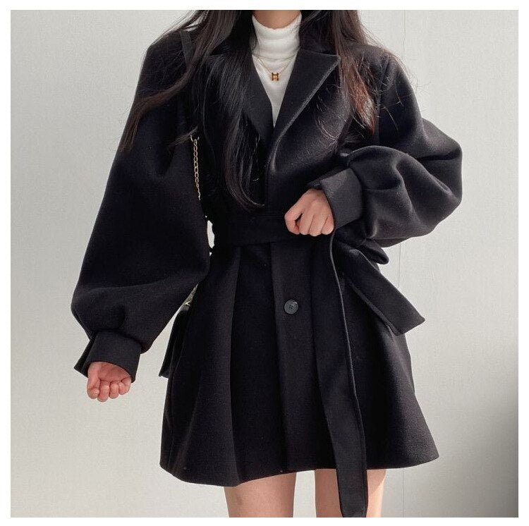 Noelia | Trench De Lana | Beige - Estiloso Y Cómodo