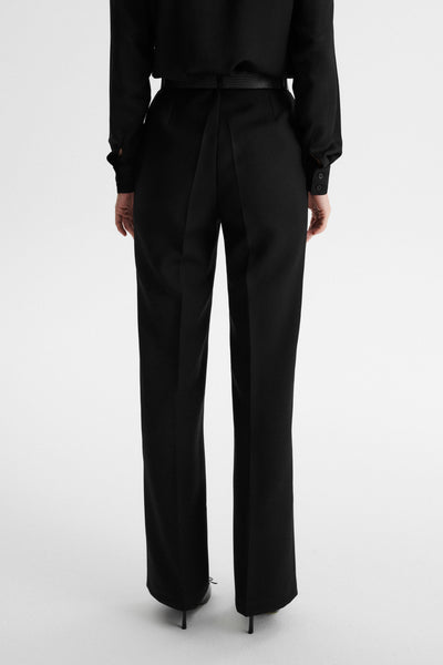 Elienne – Pantalones de Campana Negros