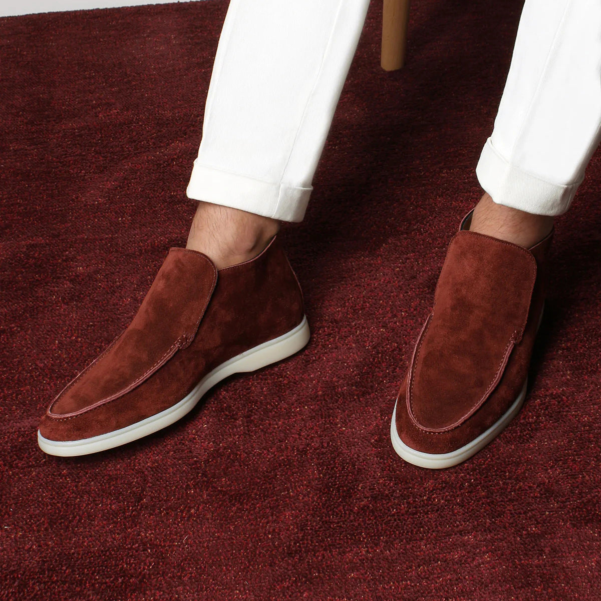 Tiago | Botines De Ante Estilo Loafer
