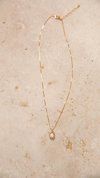 Bailey | Collar con Colgante de Perla Dorada Mijn winkel
