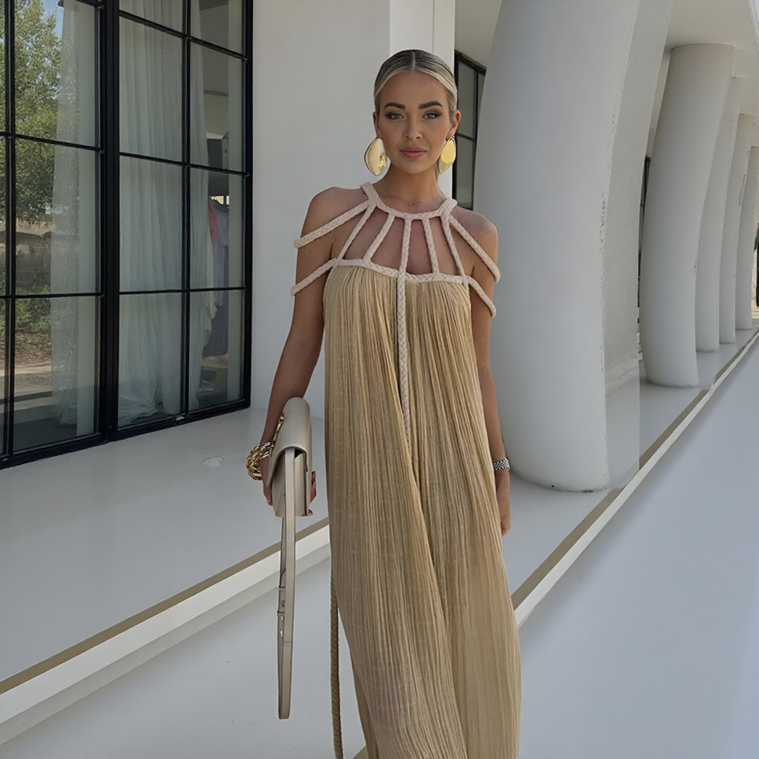 Nefira | Vestido Con Tirantes Delgados Y Espalda Descubierta Karol Firenze