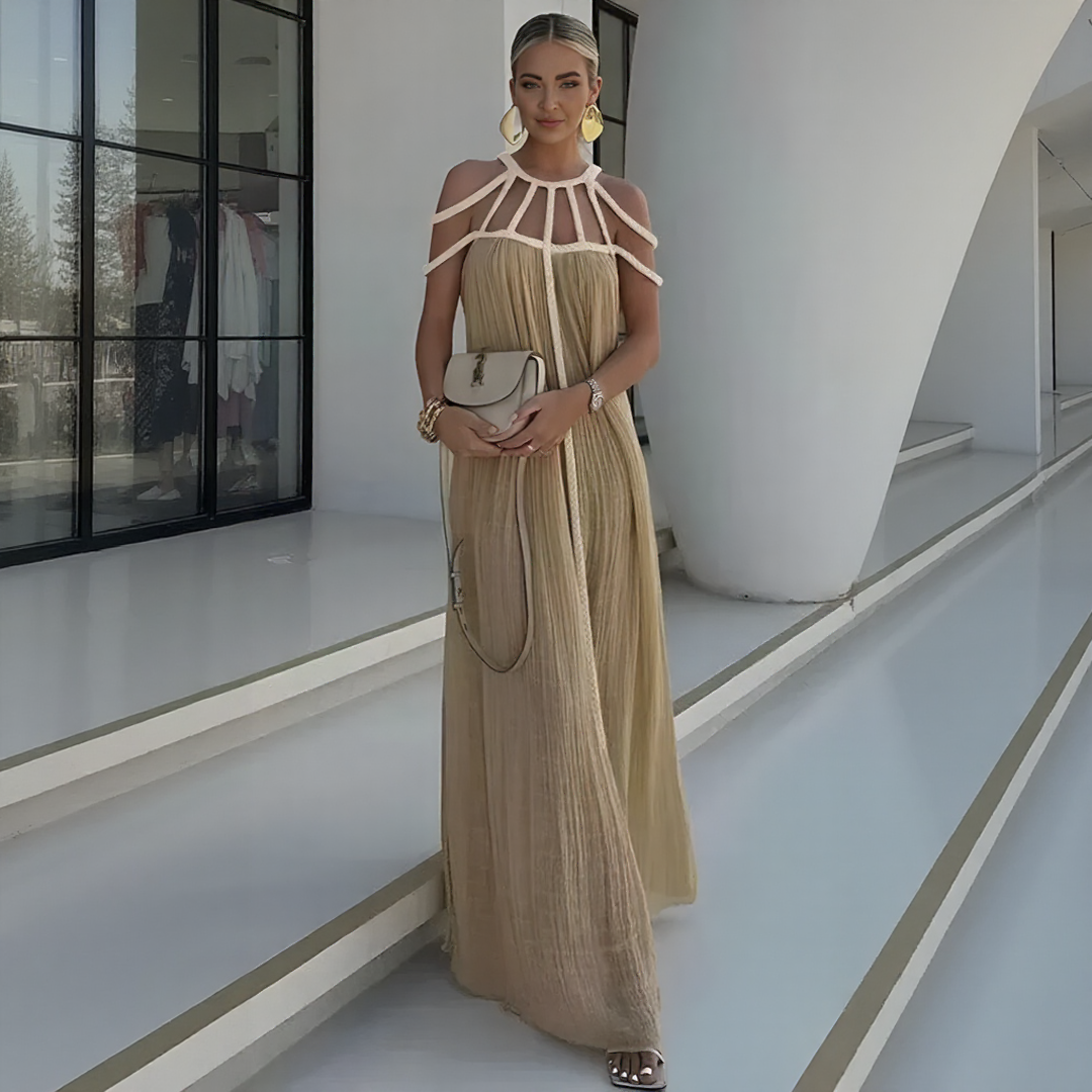 Nefira | Vestido Con Tirantes Delgados Y Espalda Descubierta Karol Firenze
