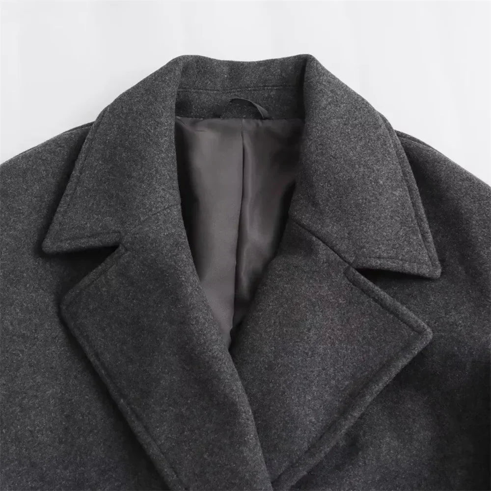 Nuria | Abrigo Largo Elegante Para Mujeres | Diseño Estiloso - Abrigo