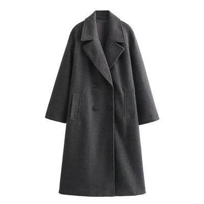 Nuria | Abrigo Largo Elegante Para Mujeres | Diseño Estiloso - Abrigo