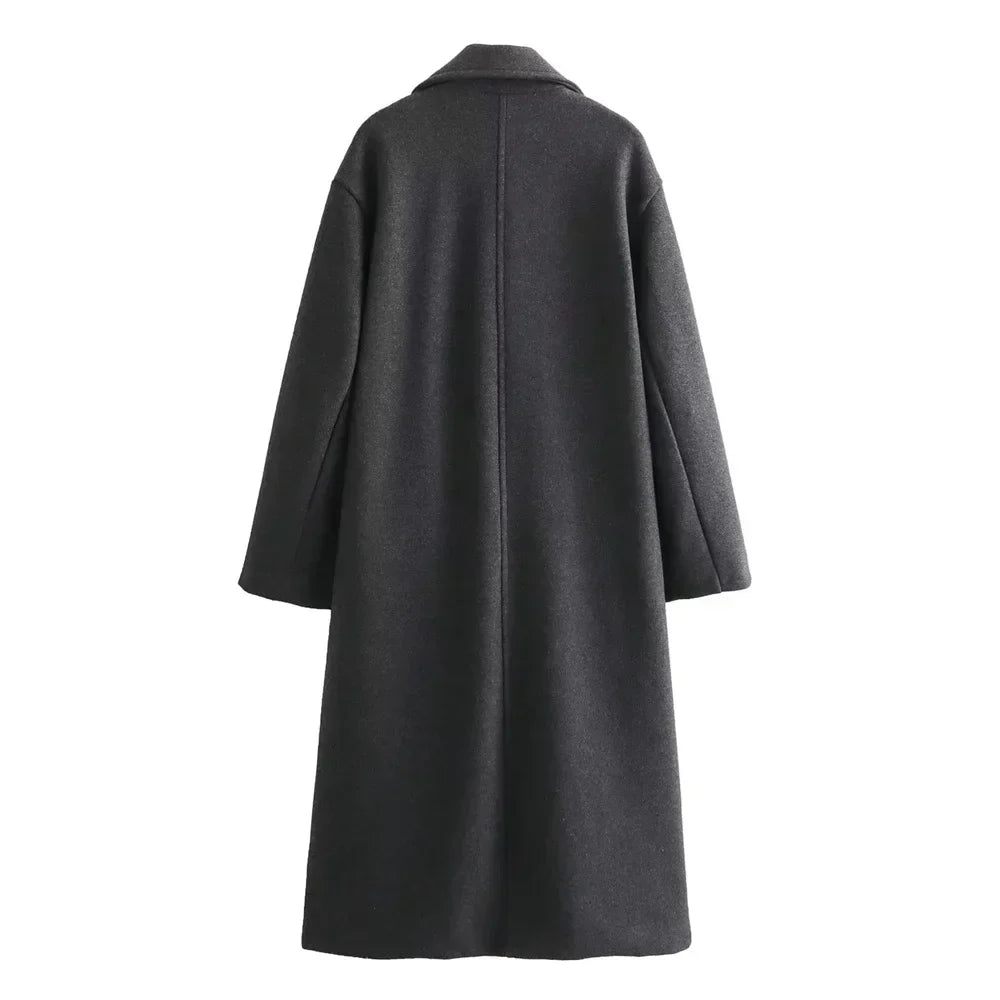 Nuria | Abrigo Largo Elegante Para Mujeres | Diseño Estiloso - Abrigo
