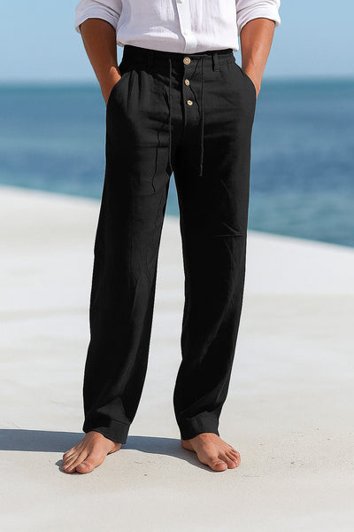 Robert | Pantalones De Lino Livianos Para