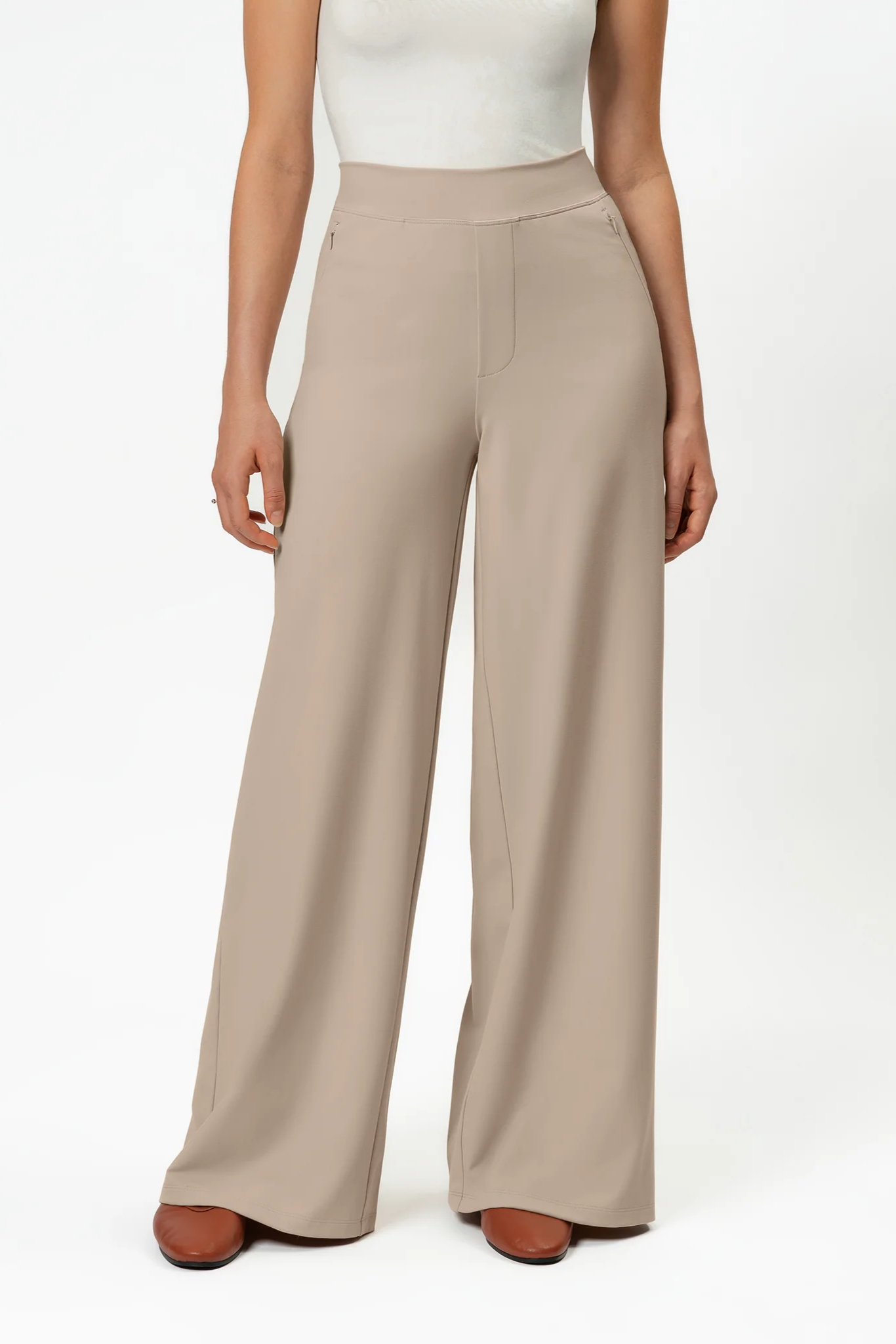 Blanca | Pantalones De Pierna Ancha