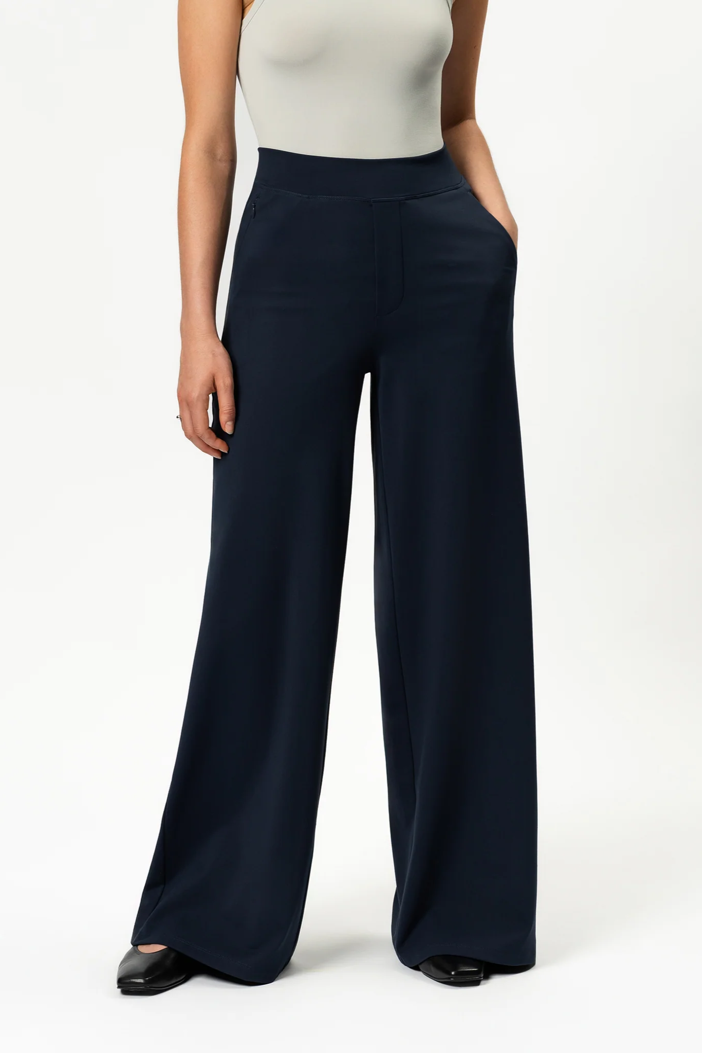 Blanca | Pantalones De Pierna Ancha
