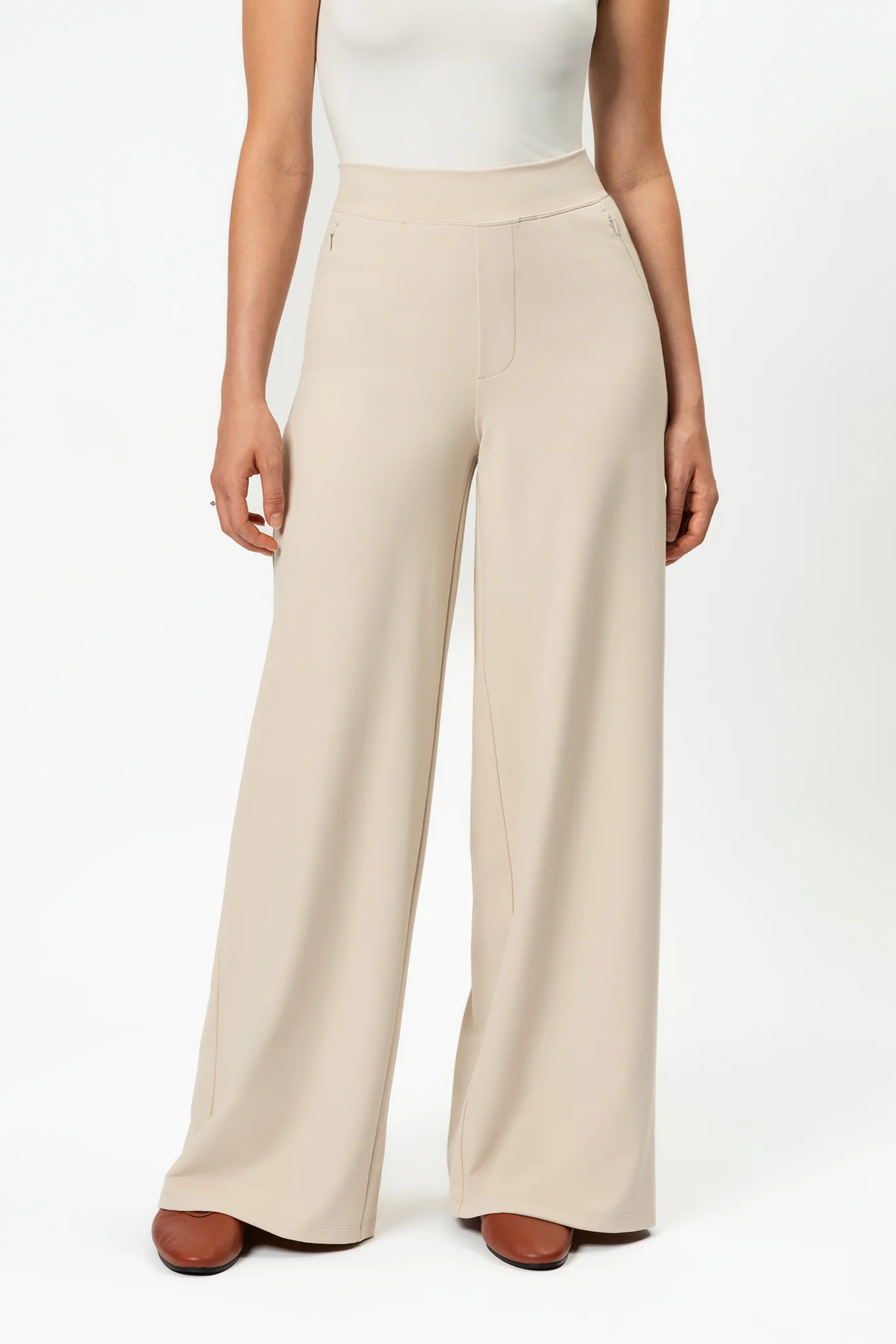 Blanca | Pantalones De Pierna Ancha
