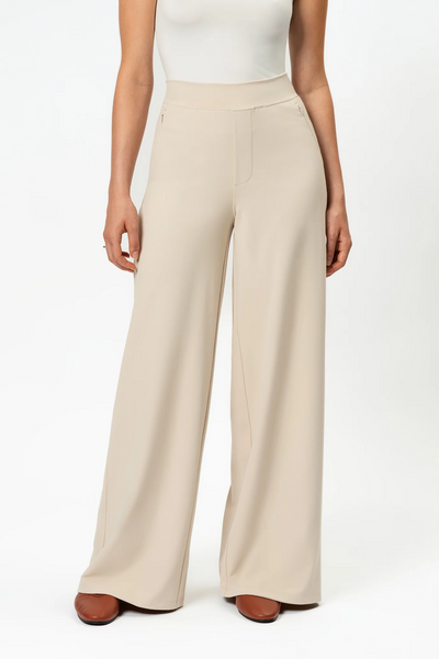 Blanca | Pantalones De Pierna Ancha
