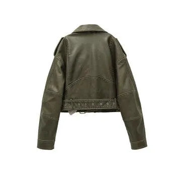 Vittoria | Chaqueta De Cuero Corto - Retro - Cuero De Alta