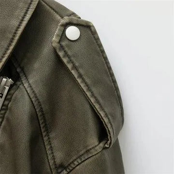 Vittoria | Chaqueta De Cuero Corto - Retro - Cuero De Alta