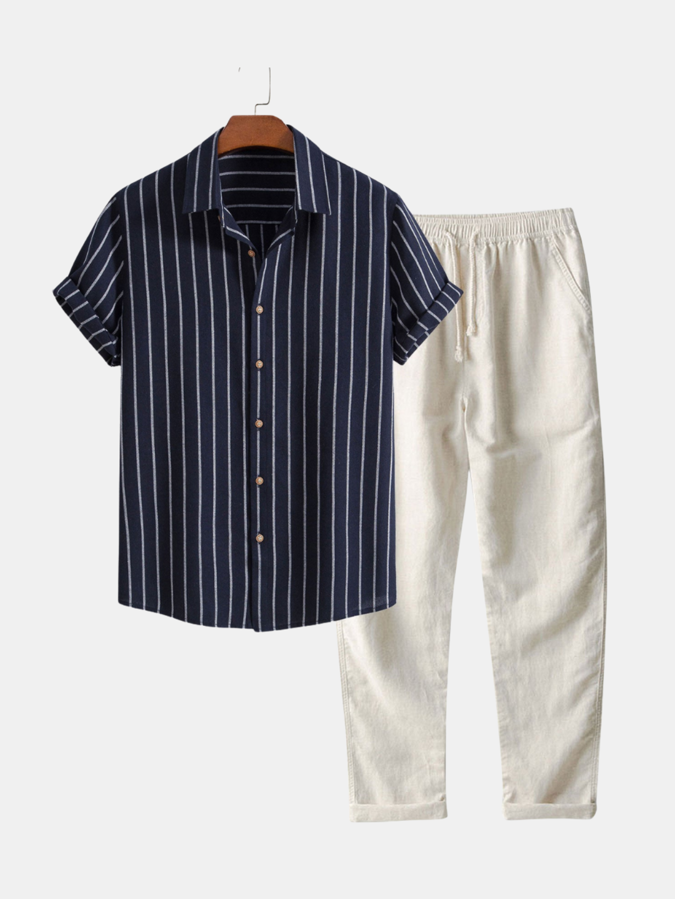 Ali-Hassan | Conjunto De Camisa Rayada Y