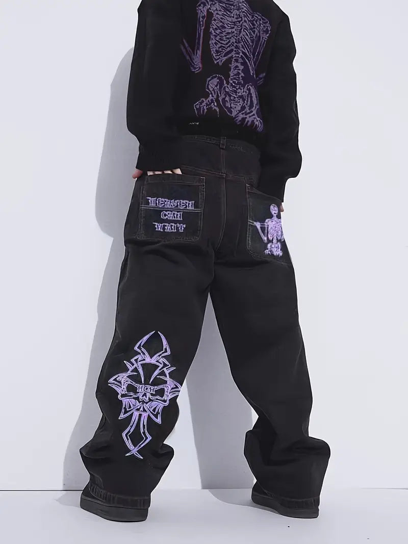 George | Jeans Baggy Bordados