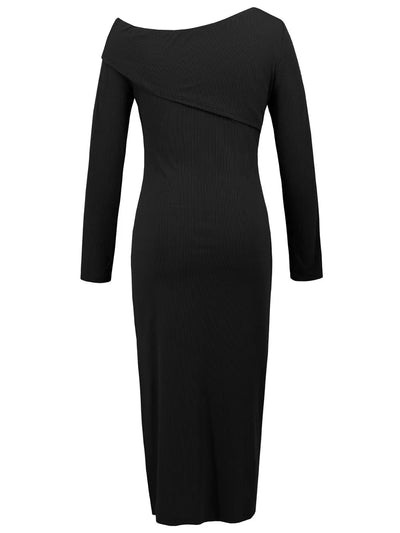 Carmen | Amira Vestido Midi Asimétrico Con Hombro Descubierto Karol Firenze