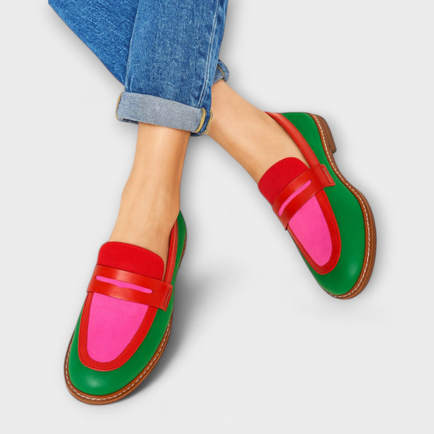 Nyla | Mocasines De Color En Estilo Casual