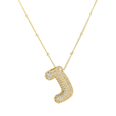 Savannah | Collar de Letra Burbuja con Diamantes Mijn winkel