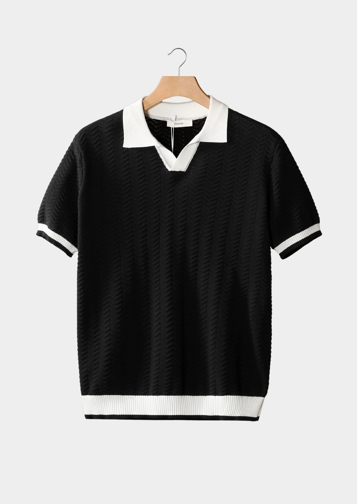 Darío | Polo Texturizado En Contraste