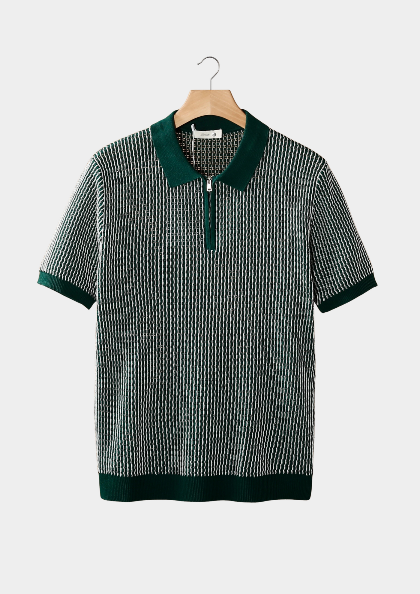 Pedro | Polo De Zip Texturizado Monocromático