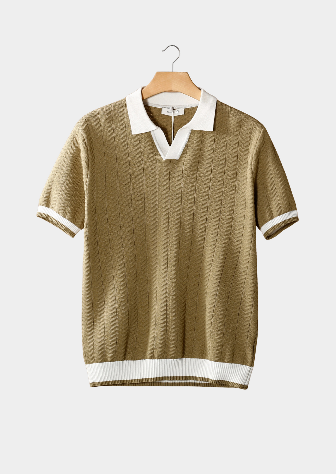 Darío | Polo Texturizado En Contraste
