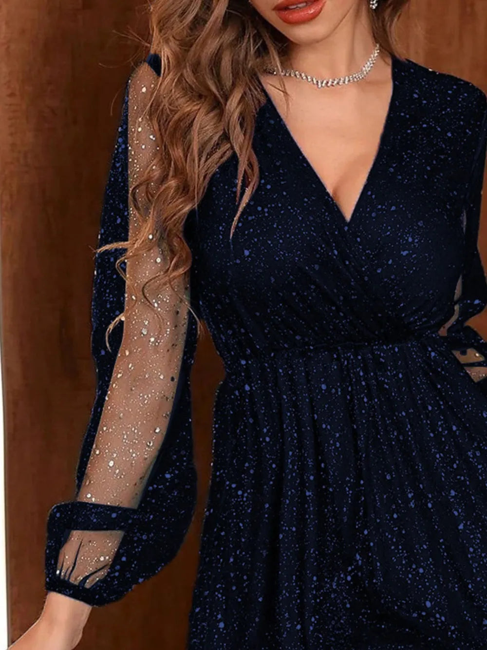 Isabel | Ewelina Vestido Mini Con Detalles Brillantes Karol Firenze