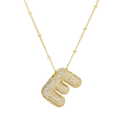 Savannah | Collar de Letra Burbuja con Diamantes Mijn winkel