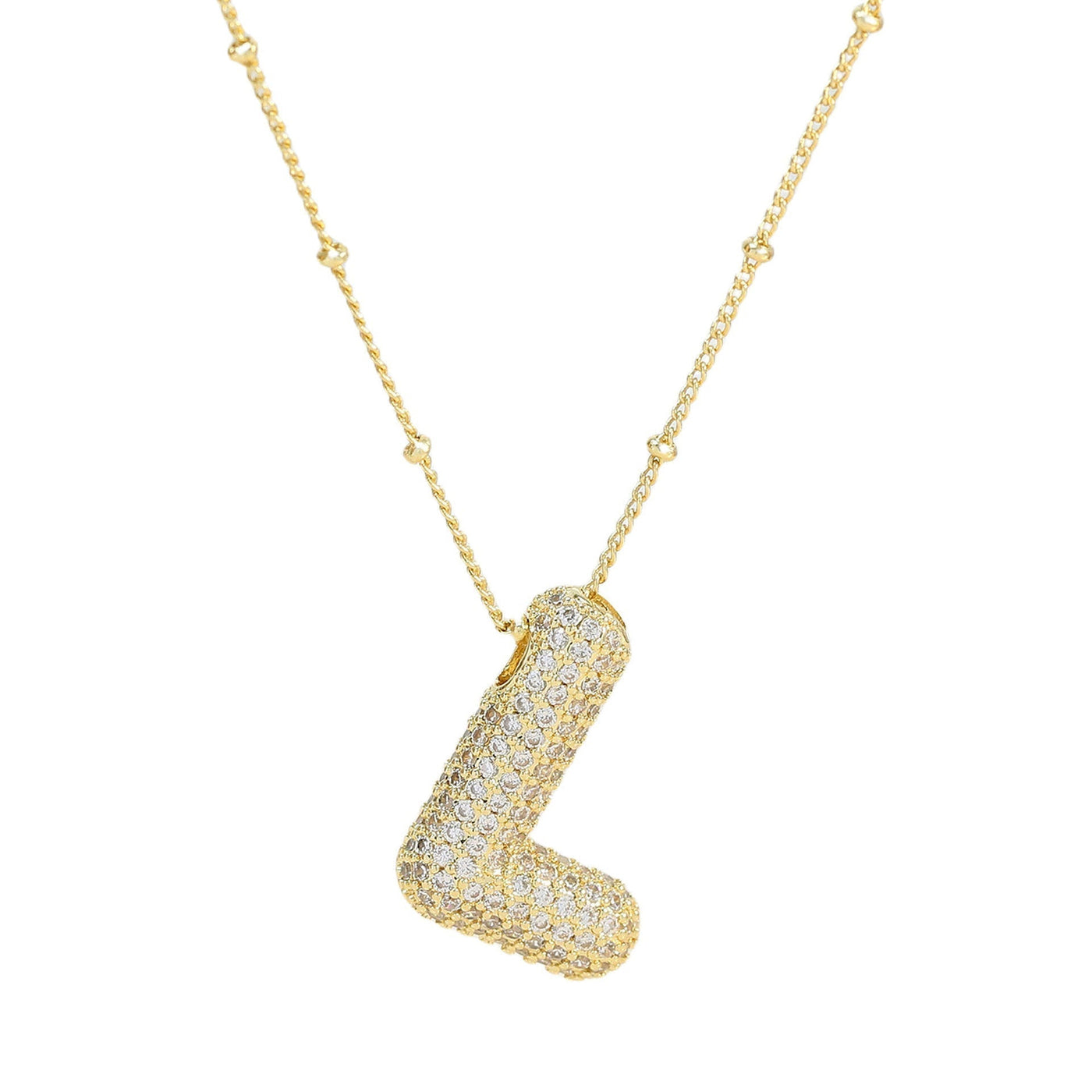 Savannah | Collar de Letra Burbuja con Diamantes Mijn winkel