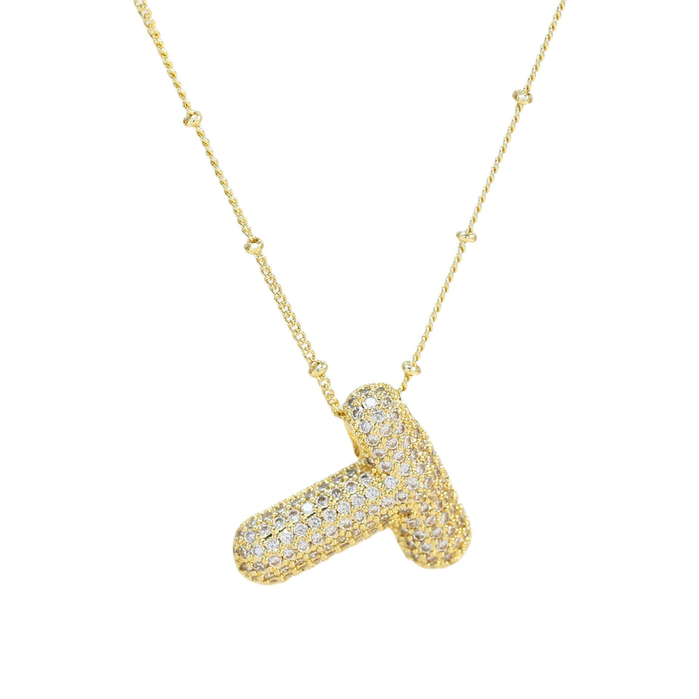 Savannah | Collar de Letra Burbuja con Diamantes Mijn winkel