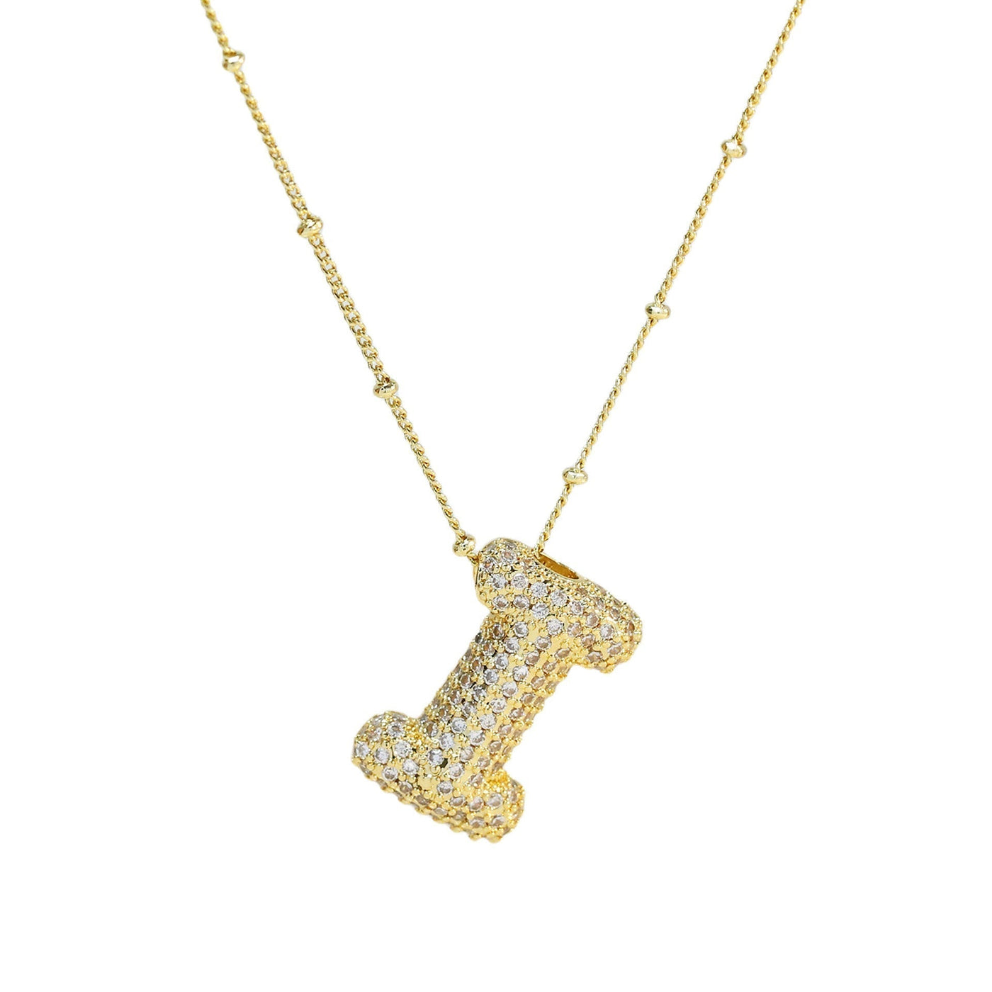 Savannah | Collar de Letra Burbuja con Diamantes Mijn winkel