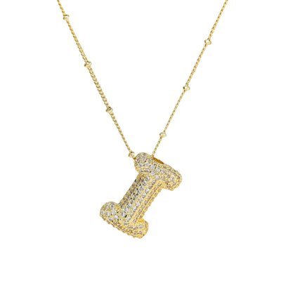 Savannah | Collar de Letra Burbuja con Diamantes Mijn winkel