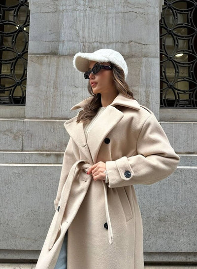 Nuria | Abrigo Largo Elegante Para Mujeres | Diseño Estiloso - Abrigo