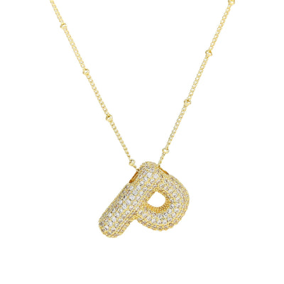 Savannah | Collar de Letra Burbuja con Diamantes Mijn winkel