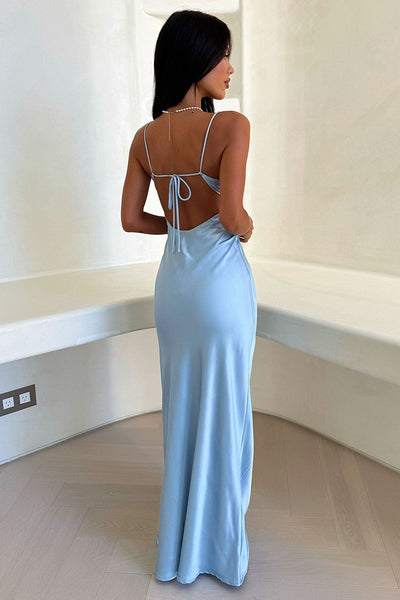 Nadzieja | Vestido De Noche De Satén Karol Firenze
