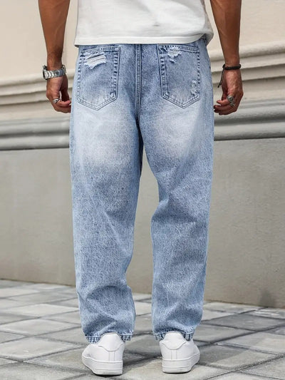 Nikos | Jeans Baggy Con Lavado Ácido