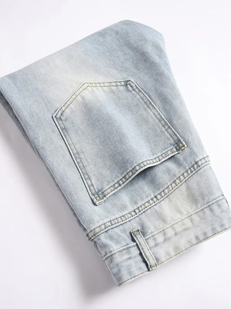 Oliver | Jeans Distressed De Corte Relaxado