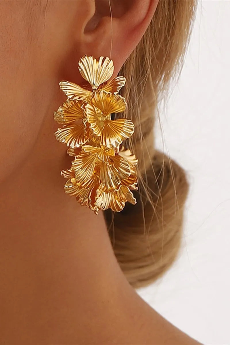 Hadley | Pendientes de Diseño Floral en Forma de C Mijn winkel