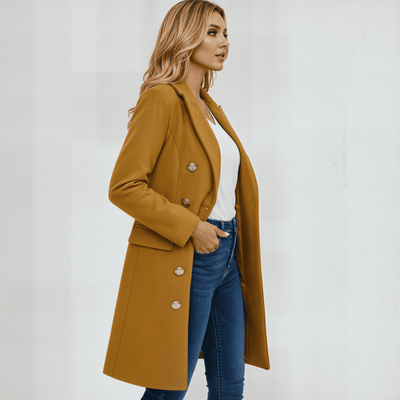 Zoe | Abrigo Chique y Elegante  - Doble Cierre Con Nudo