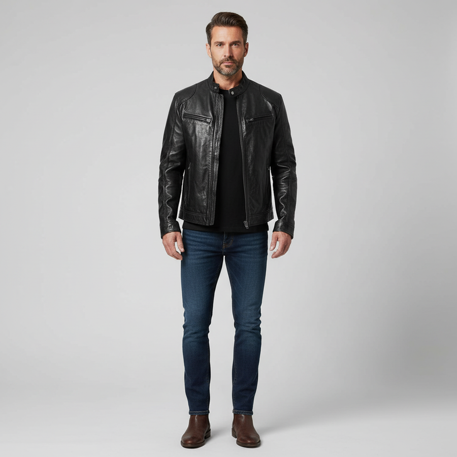 Massimo | Chaqueta de Cuero Ecologico para Hombre