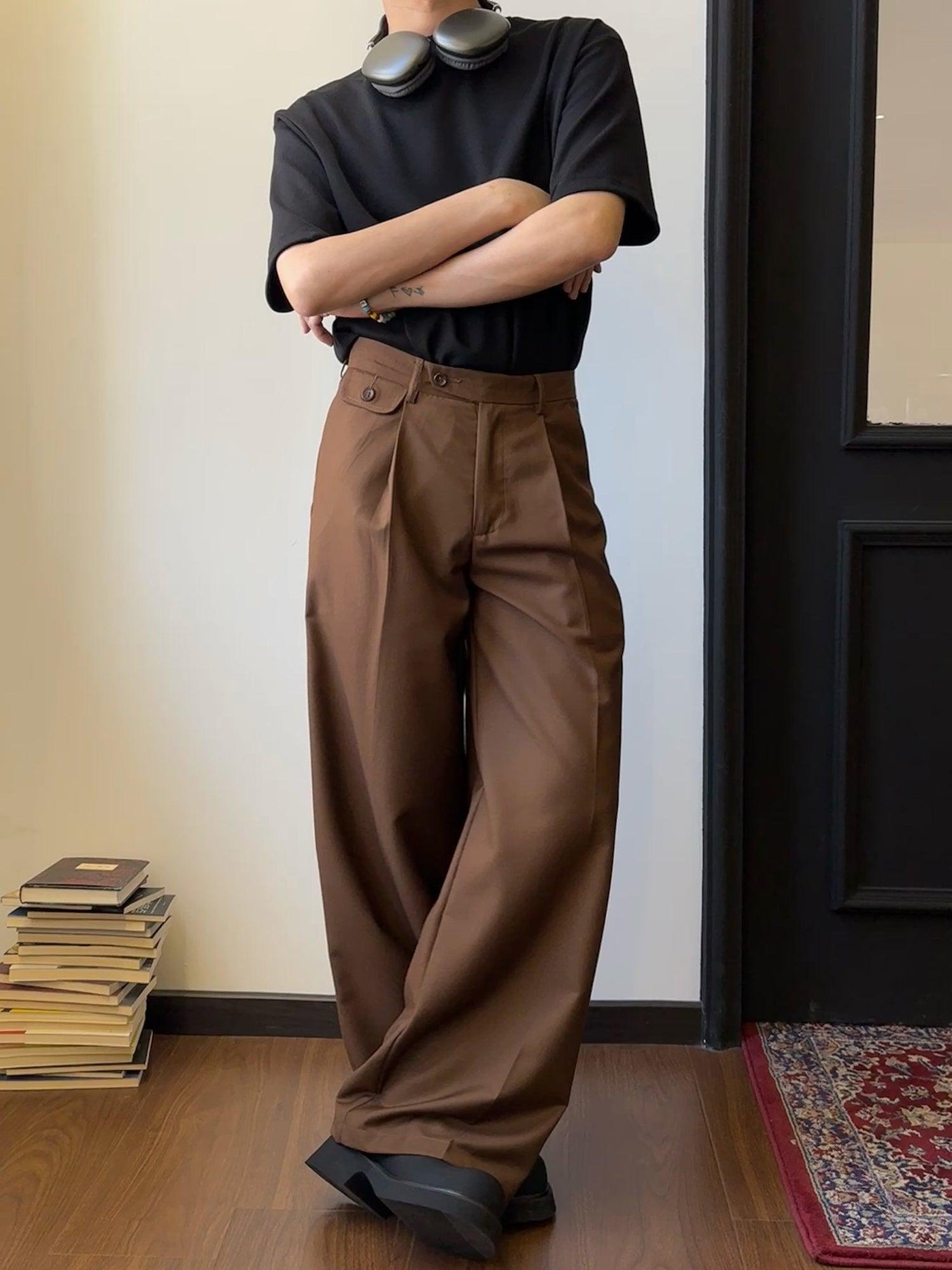 Lars | Pantalones Plisados Con Caída
