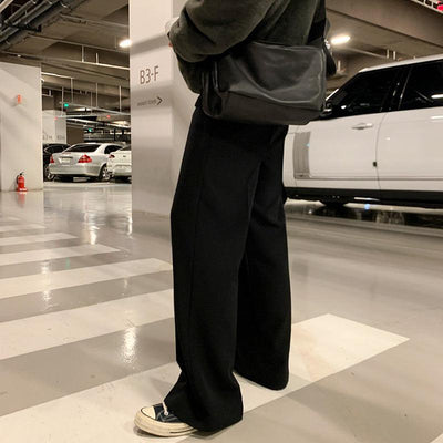 Niklas | Pantalones Anchos Con Pliegue Frontal