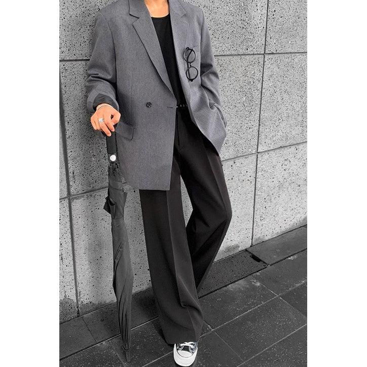 Niklas | Pantalones Anchos Con Pliegue Frontal