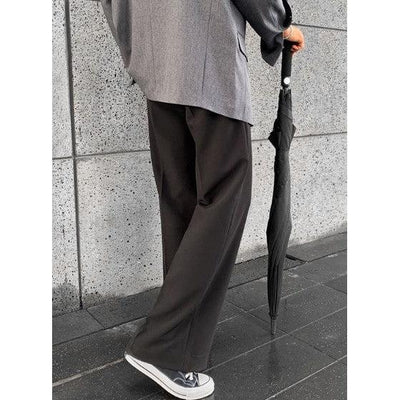 Niklas | Pantalones Anchos Con Pliegue Frontal