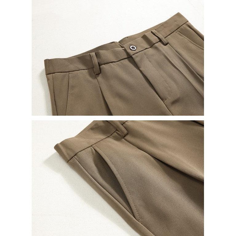 Niklas | Pantalones Anchos Con Pliegue Frontal