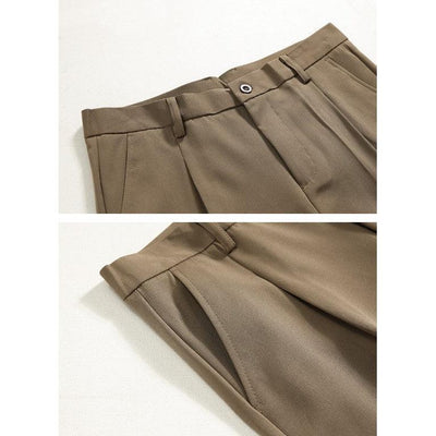 Niklas | Pantalones Anchos Con Pliegue Frontal