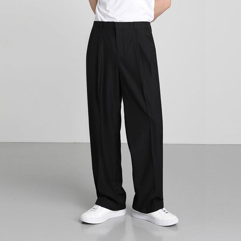 Anders | Pantalones Anchos Estilo Plisado Escolar