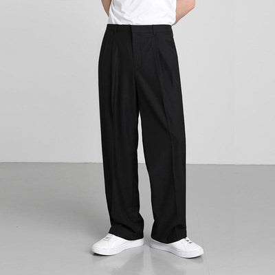 Anders | Pantalones Anchos Estilo Plisado Escolar