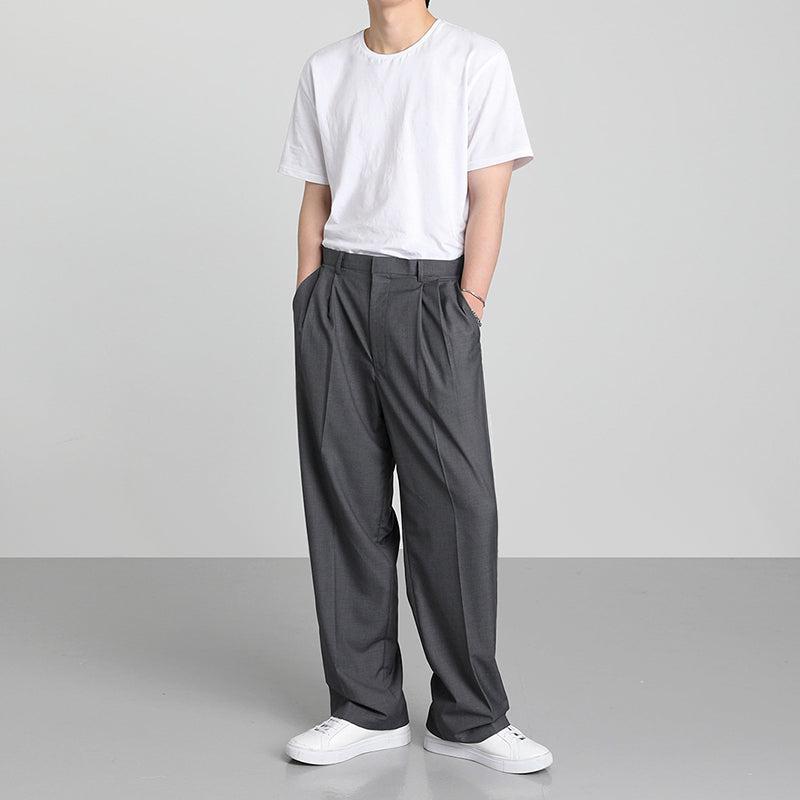 Anders | Pantalones Anchos Estilo Plisado Escolar