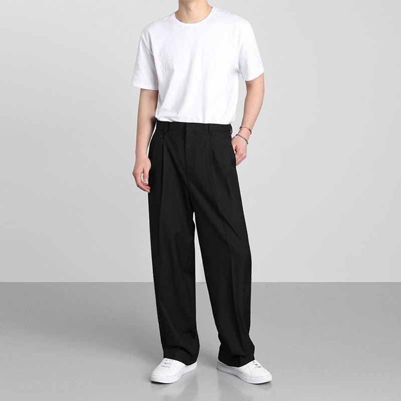 Anders | Pantalones Anchos Estilo Plisado Escolar
